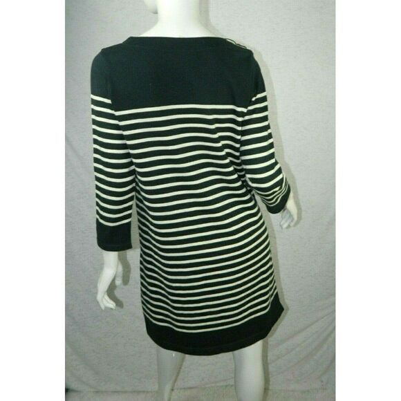 Anthropologie Allihop Dress Blue White Stripes Size Small - Picture 3 of 8